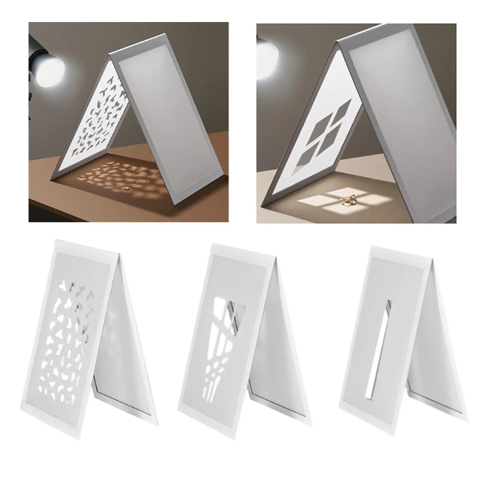 A3 Photography Light Diffuser Board Light Shape Control Filming Tool Flip Diffuser Practical Accessories for Small Items Jewelry