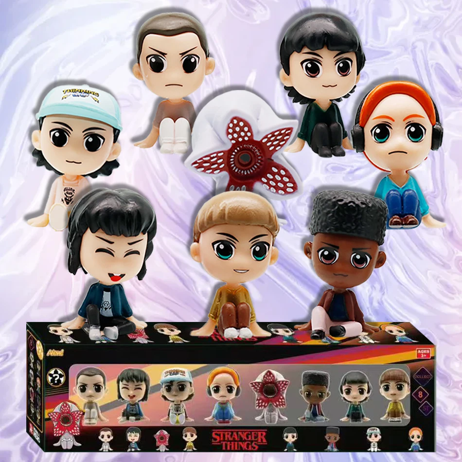 

Коллекционные фигурки из ПВХ в стиле аниме: 8 шт./компл. — Монстры, кровожорные растения, Элевен (2026), в коробке, милые игрушки