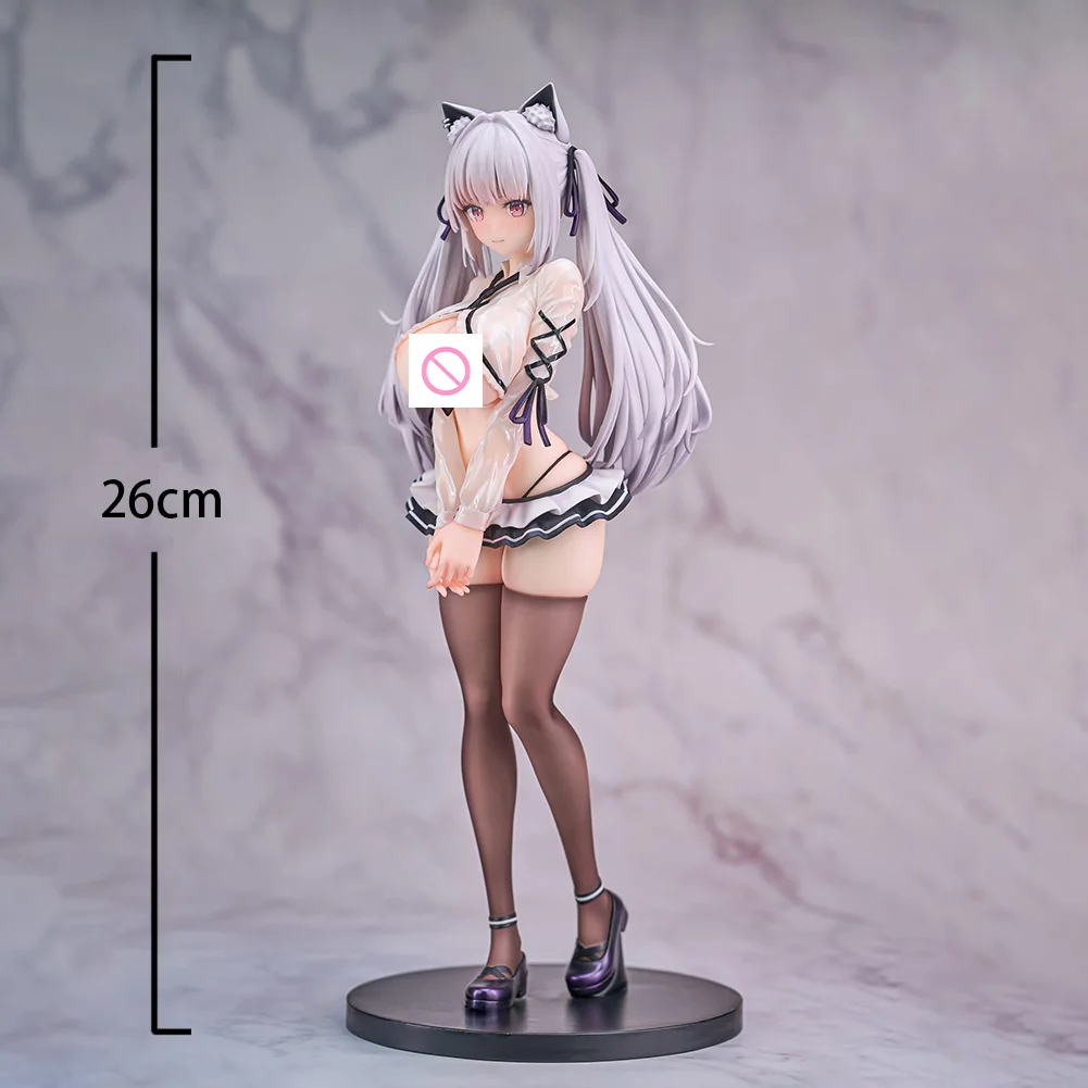 26CM SIKI ANIM Alvina Chan Figure Sexy Standing Anime Girl Figures Model Adult Collectible Statue Toys Desktop Ornament Gifts view 4