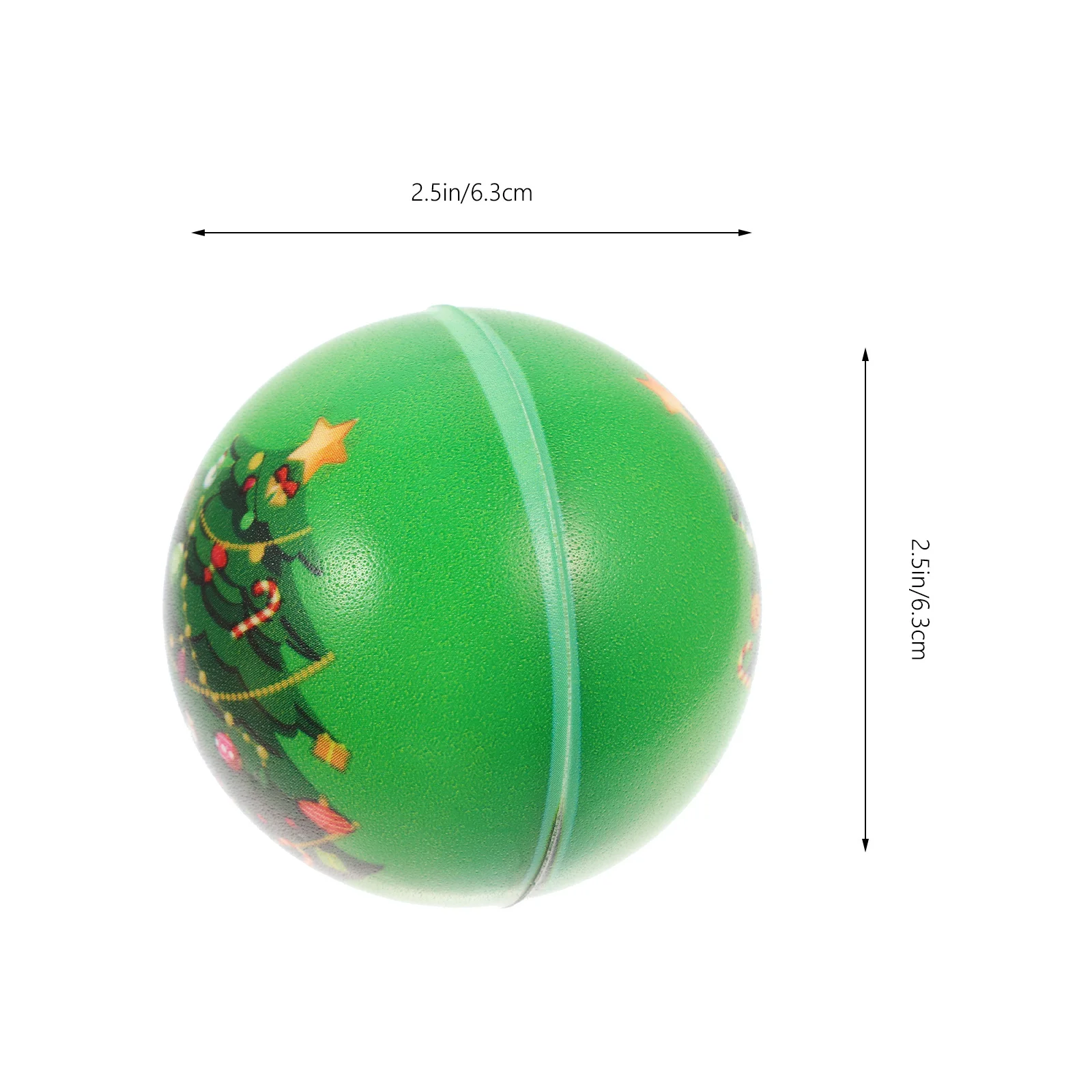 12Pcs Weihnachten Stress Relief Bälle Elastische Squeeze Bälle Kinder Dekompression Cartoon Sport Druck Spielzeug Squeeze Ball