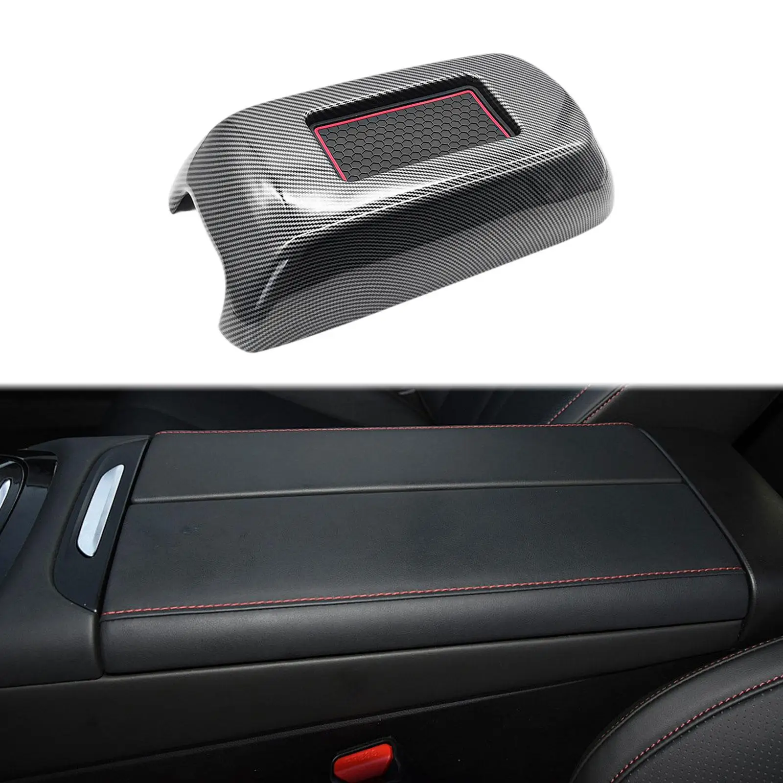 

Center Console Cover Armrest Cover for Dodge 16-21 Simple Installation
