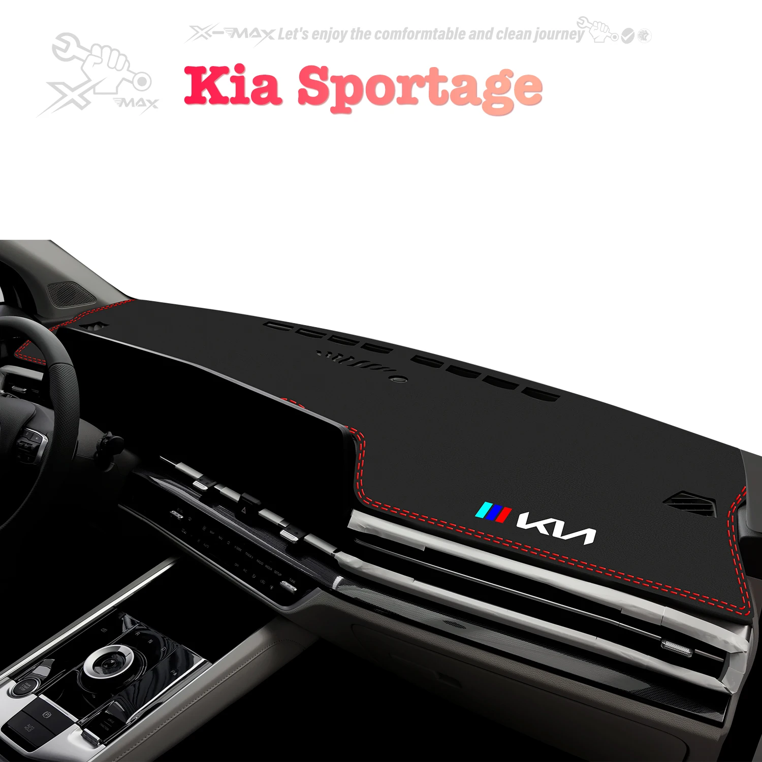 

Left-hand Drive Car Dashboard Mat For Kia Sportage 2023-2024 Light Blocking Pad Center Console Dash Mat Sunshield protector