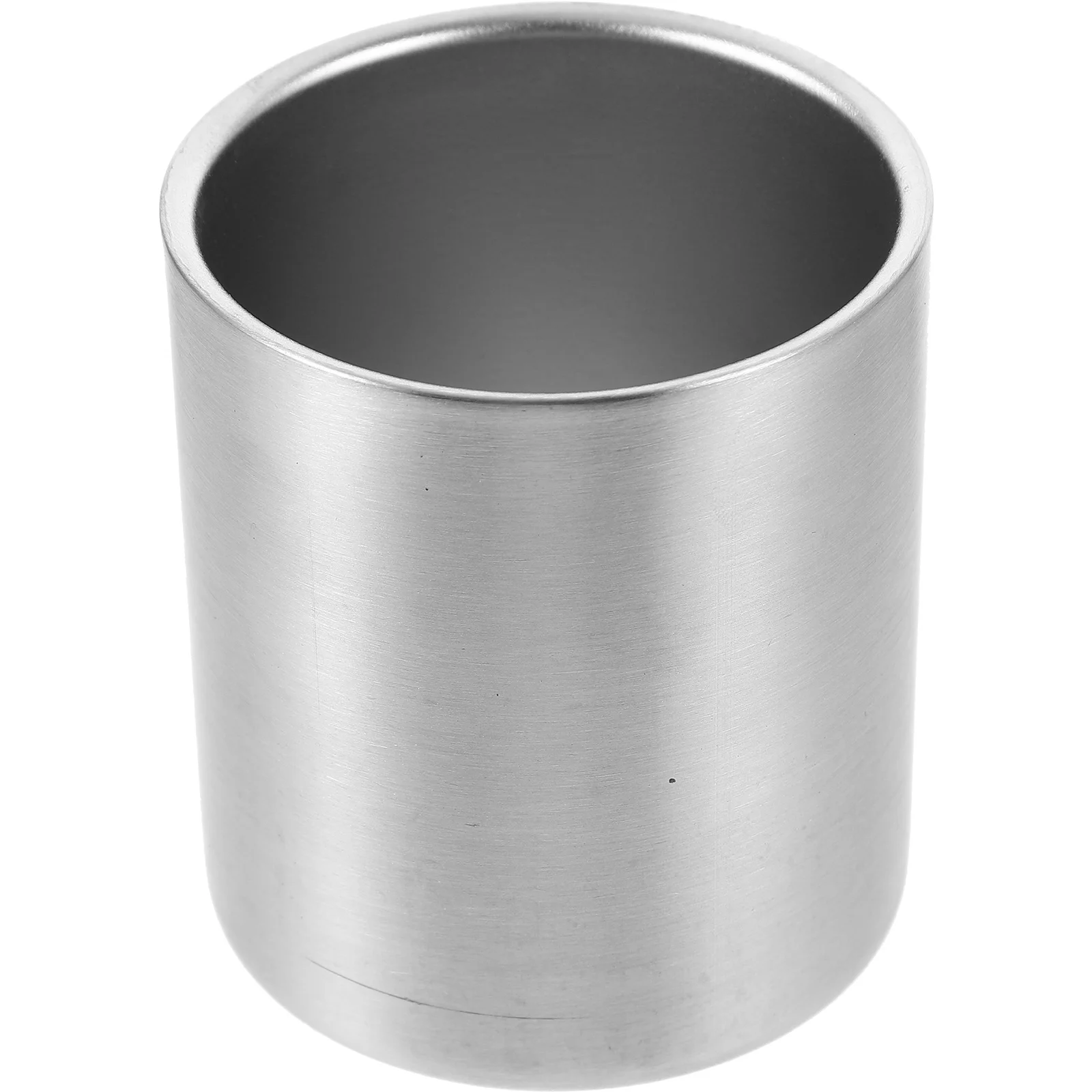 

304 Stainless Steel Beer Cup Toothbrush Tumbler Water Beverage Cup Silver 300ml for Home Party Travel Stainless Steel