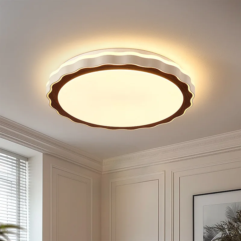 

Modern Minimalist Antique Style Walnut Colored Ceiling Lights for Bedrooms Books Rooms Restaurants Decorative Lighting Fixtures
