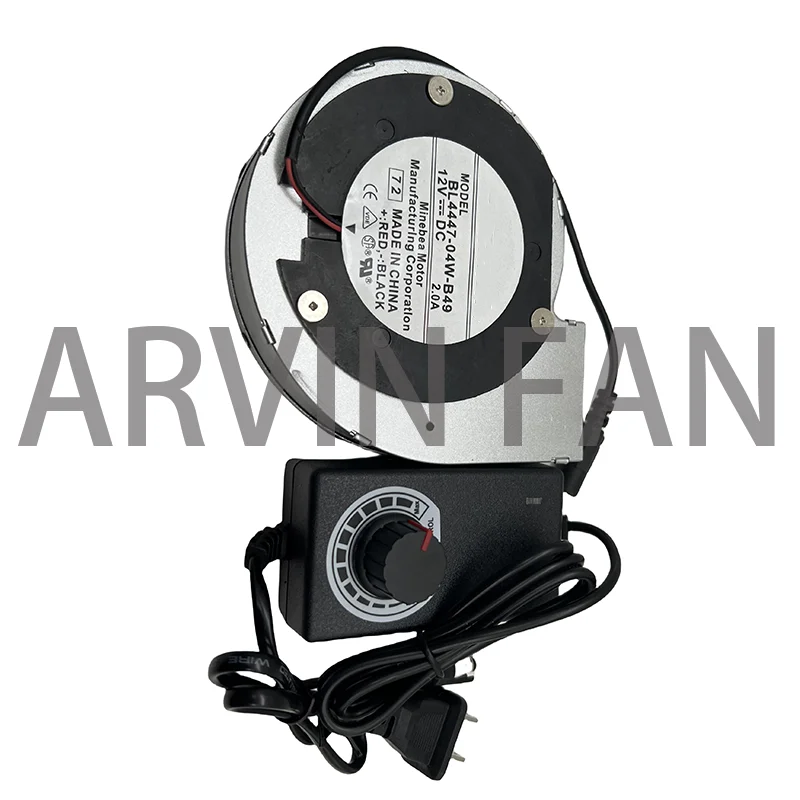 

Original BBQ Blower Fan BL4447-04W-B49-71 DC 12V 2A Turbo Speed Ajustable Controller Fans