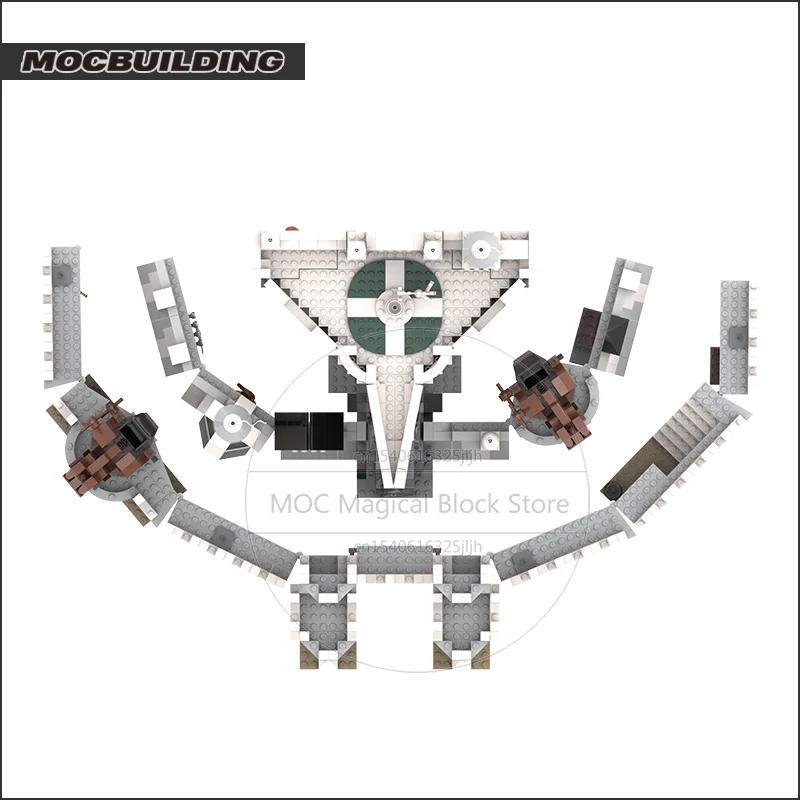 The Rings Movie Scene MOC Building Blocks White City Collection Minas Tirith Technology Bricks Creative Model Toys Xmas Gifts