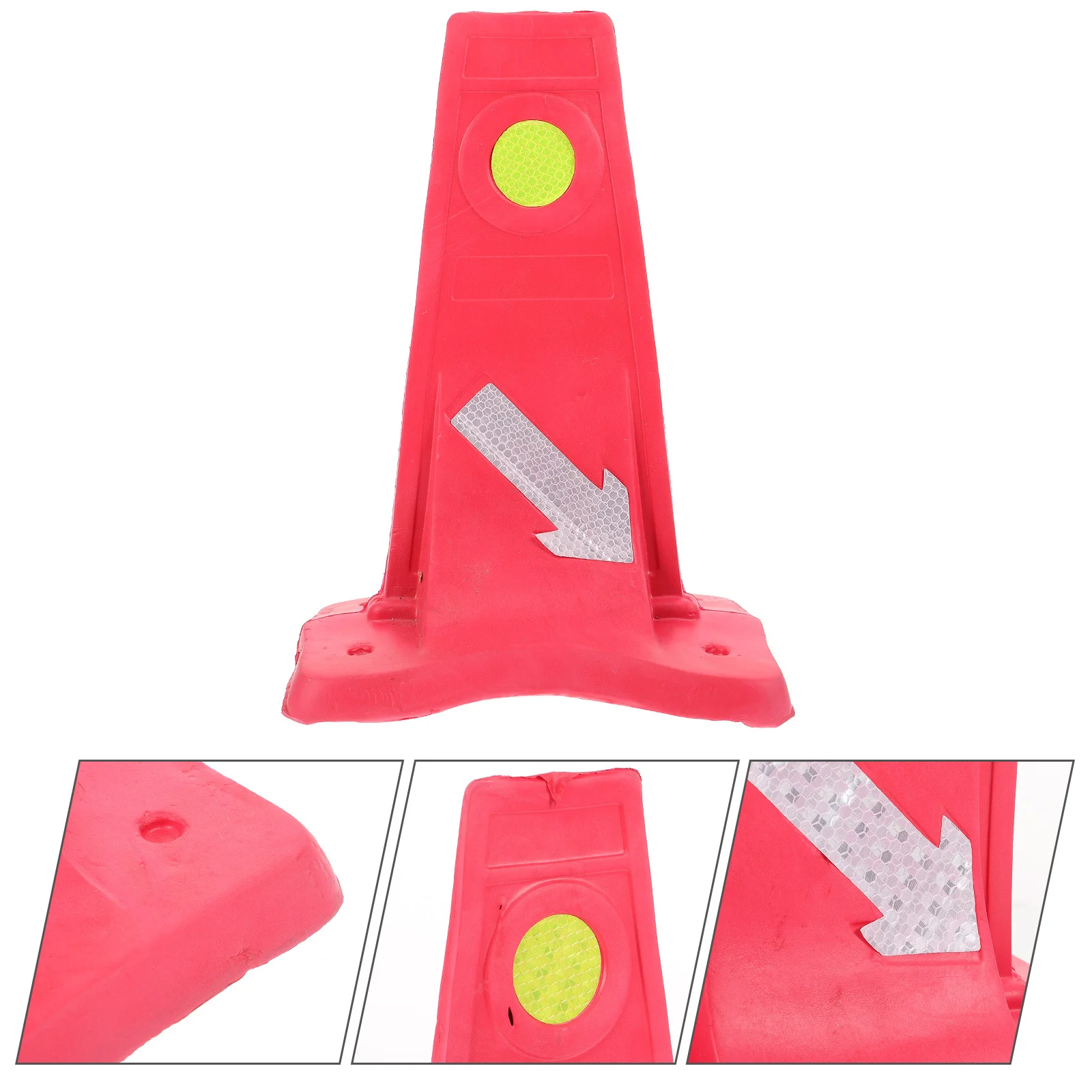 

Cone Reflective Outdoor Safety Sign Automobile Diverter Warning Sign For Road Garage Entrance Car Parking Yard Traffic Control