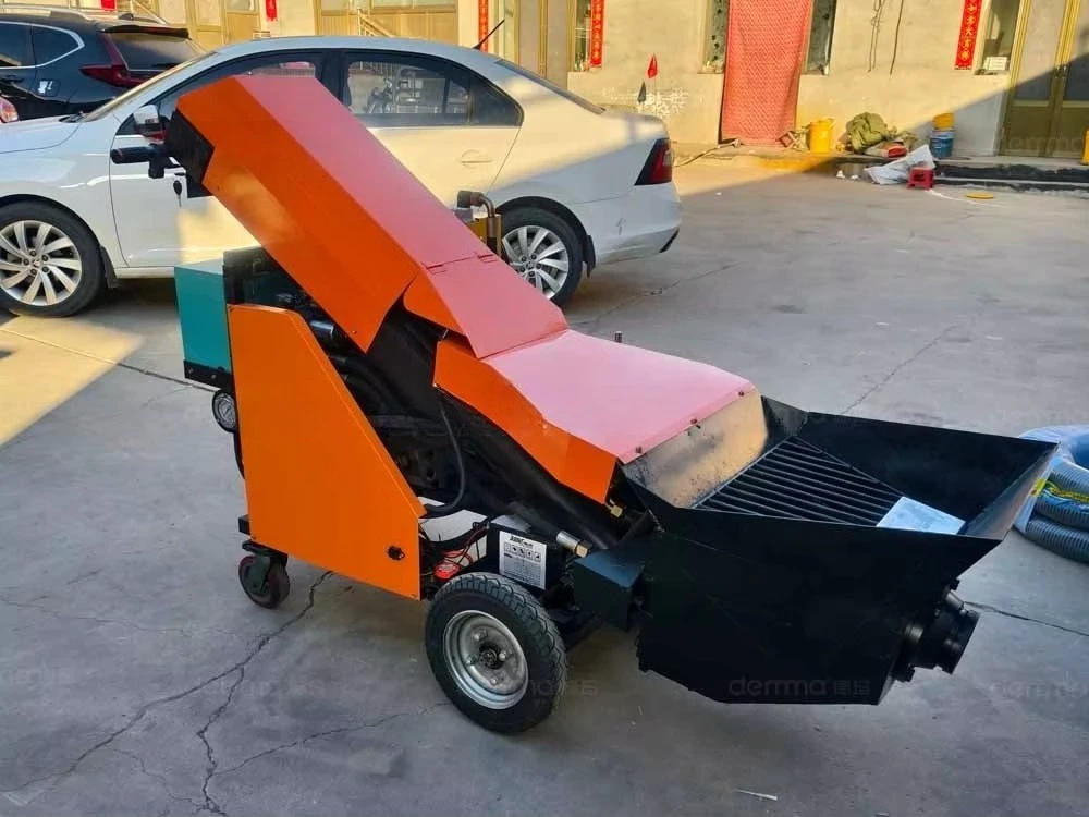 Construction Machinery Concrete Mixer Pump Concrete Spraying Cement Mortar Spray Machine view 3