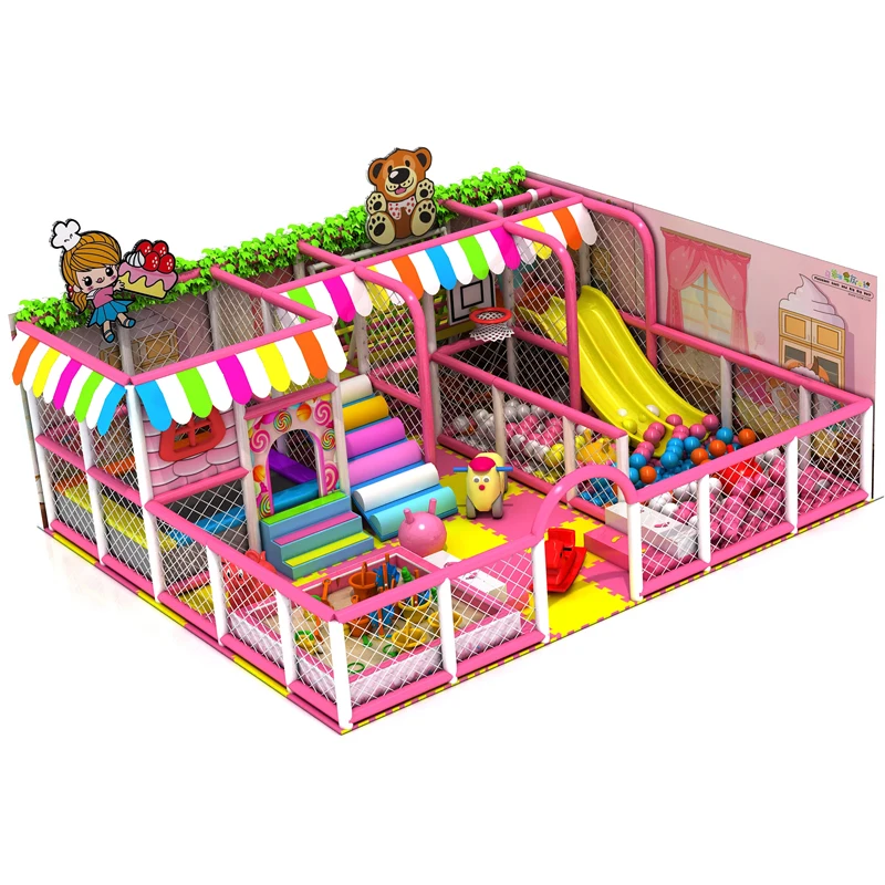 Customized Soft Play Kids Playhouse Indoor Amusement Children Indoor Playground with Wood and Steel
