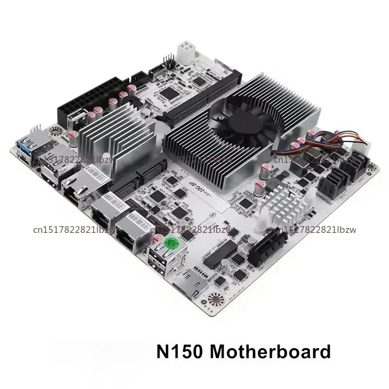 Motherboard l N150 N100 I3-N305 1*10G 2*2.5G LANs 2*NVMe 2*SFF-8643 To 8*SATAFirewall Mainboard PCIex1 Type-C 8-Bay 10G
