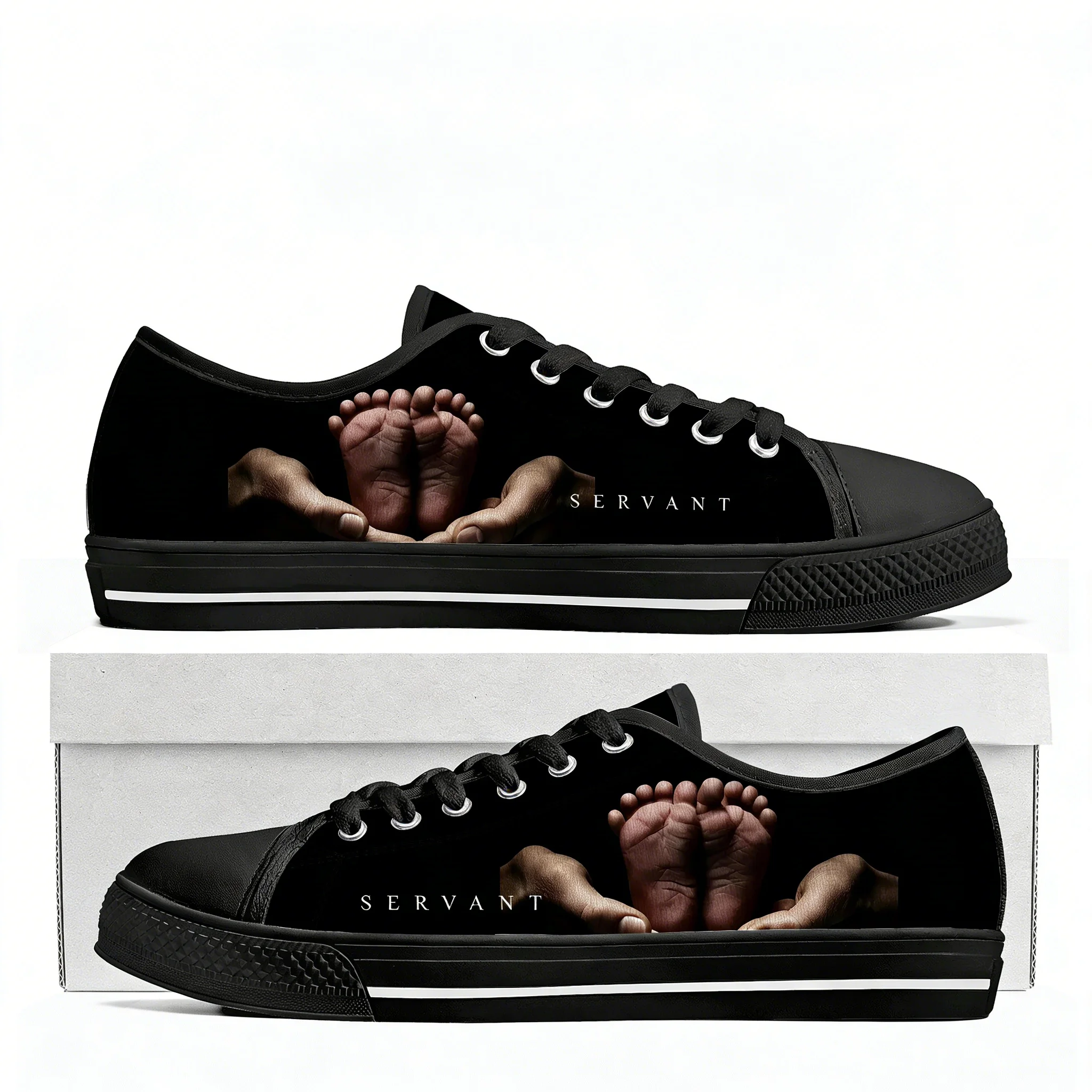 

Кеды Servant Low Top высокого качества для мужчин, женщин и подростков, холщовые кроссовки с индивидуальным дизайном, повседневная обувь, обувь на заказ