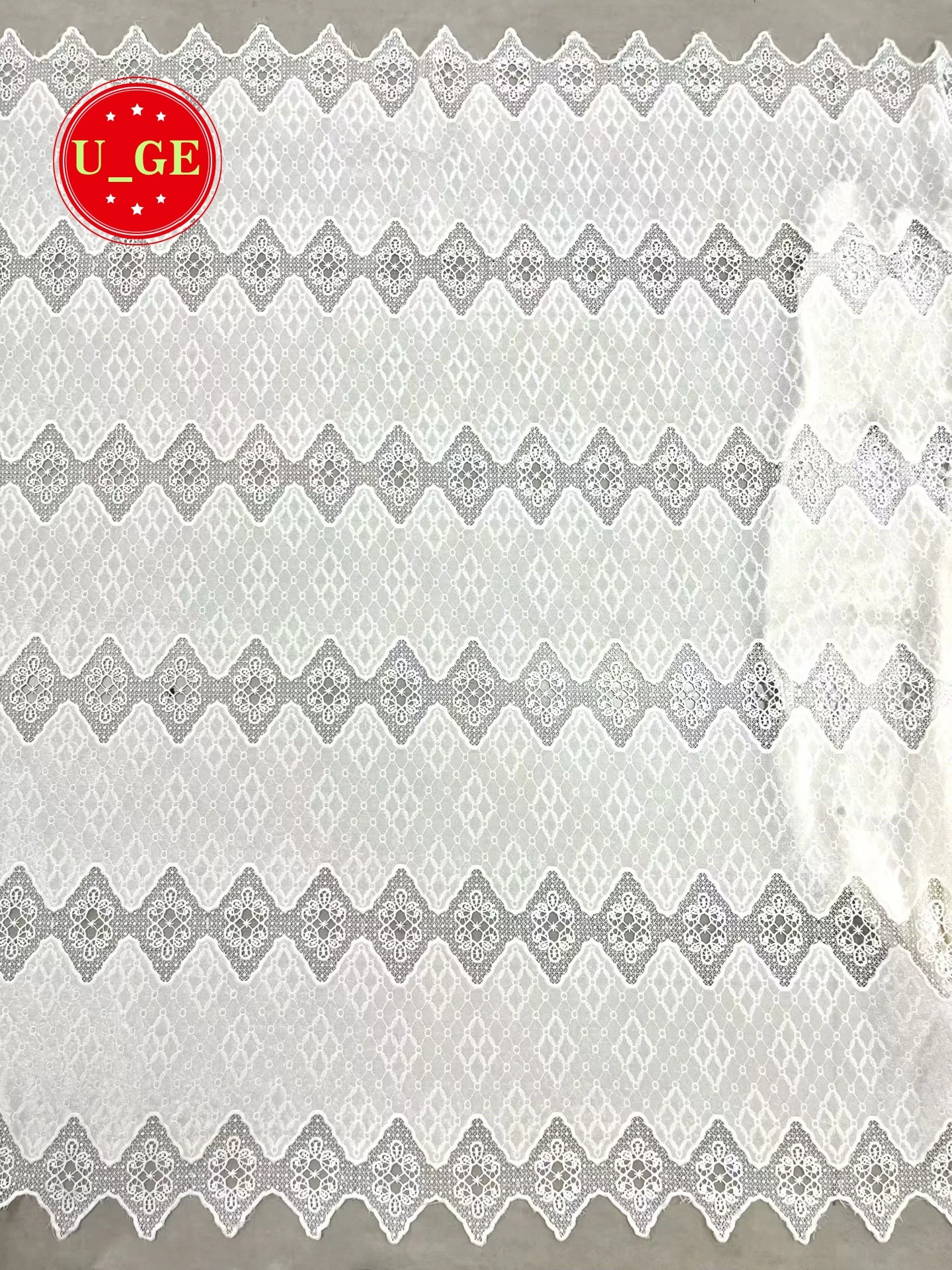 

Luxury Austrian Ultra Soft White Velvet Lace Fabric - Embroidered Delicate Velvet for Evening Gowns & Party DressesU_Ge5689