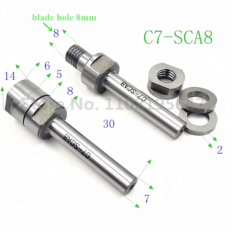 Saw Blade Milling Cutter Rod Morse Installation Milling Cutter Three Face Cutter Straight Shank