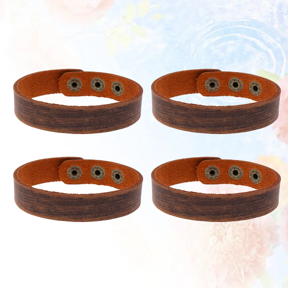 4pcs 1.6Cm Plain Bracelet Unisex Simple Wrist Chain For Daily Wear Party Prom Gift Jewelry Hand Chain Decor