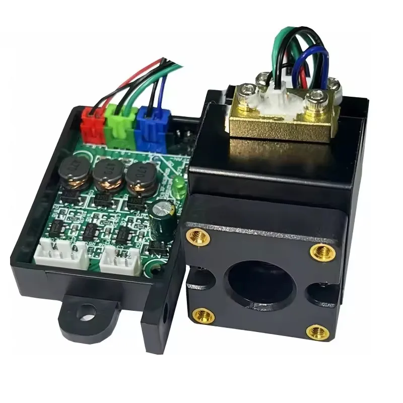 200mW Yellow Fat Dot Light Laser Module RGY Synthetic DC12V with TTL  0-20KHz