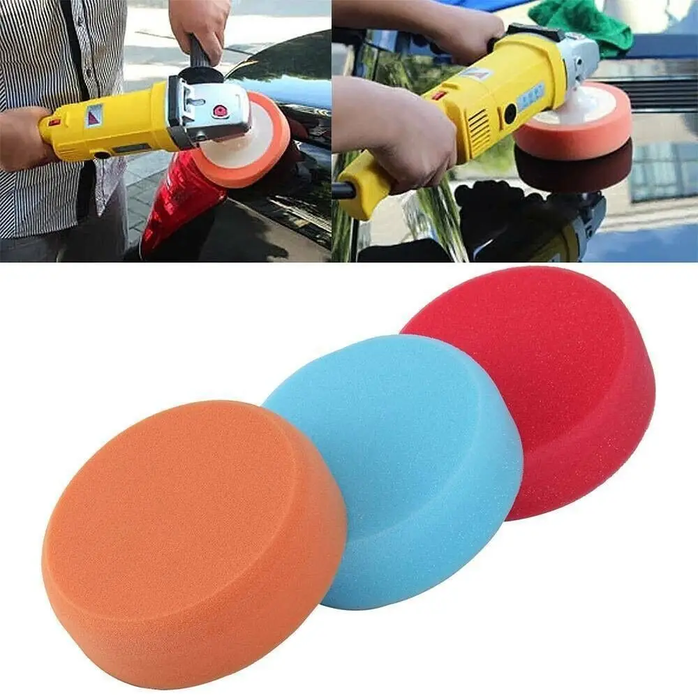 

3PCS M14 Thread 150mm Car Polishing Heads Mop Pads Sponge Soft Foam Buffing