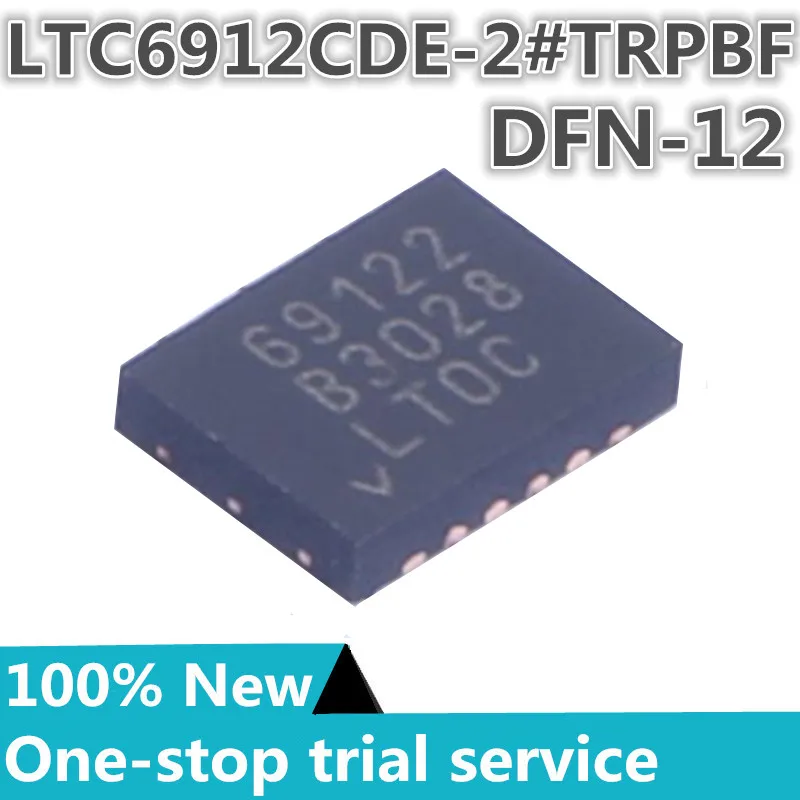 

2-100pcs %New original LTC6912CDE-2#PBF LTC6912CDE-2#TRPBF Silkscreen69122 DFN-12 Programmable/Variable Gain Amplifier (PGA/VGA)