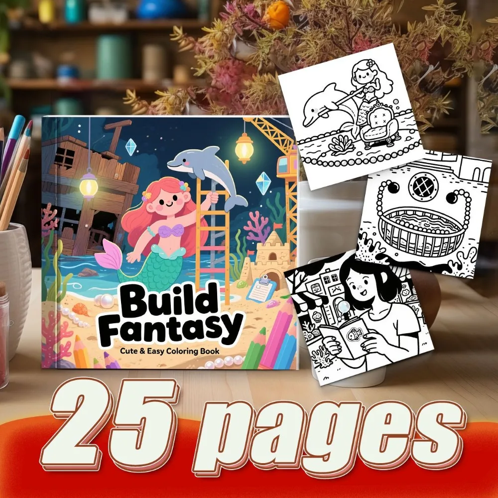 Parenting Anime Style Coloring Book Parent Child Interaction Intellectual Relaxation Original Illustrations Thickened Paper