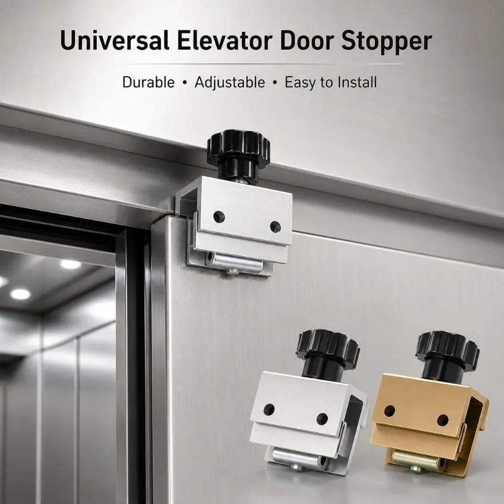Door hardware Elevator Door Stopper Metal Durable Elevator Door Limiter Universal Hall Door Stopper Commercial Building