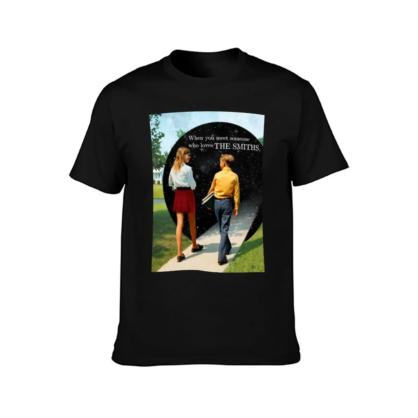 The Smiths Portal to Another Dimension Print T-Shirt, Summer Casual Cotton Tee, Oversized Streetwear Tops, Vintage Graphic Print