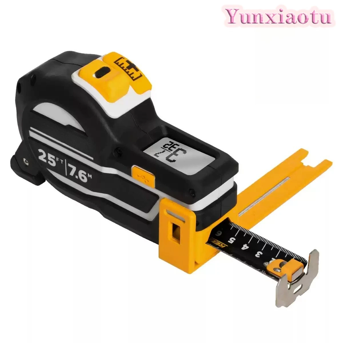 T1M Utility Digital Smart Tape Measure 25ft 1/32