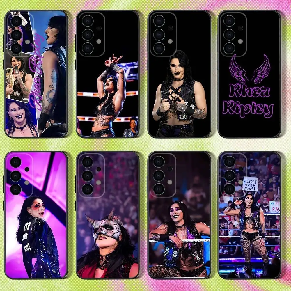 

R-RheaS Ripley WWE Phone Case For Samsung S25,S24,S21,S22,S23,S30,Ultra,S20,Plus,Fe,Lite,Note,10,9,5G Black Cover