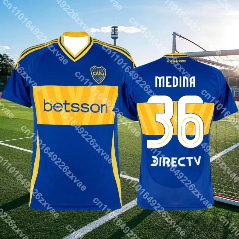 

Uniforme de entrenamiento de fútbol argentino con estampado 3D, camiseta deportiva, camiseta para fanáticos de Boca Juniors