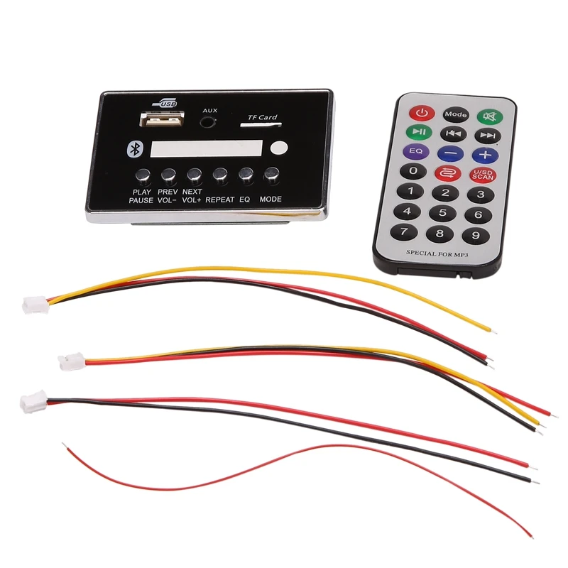 وحدة لوحة فك ترميز الصوت MP3 ، بلوتوث ، يدعم MP3 ، USB ، f ، خط في ، FM ،