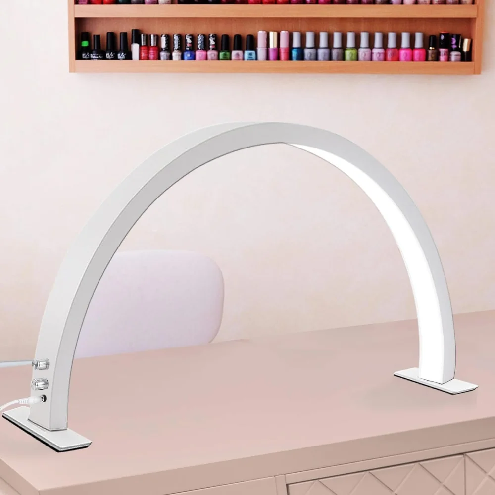 

Half Moon Lamp for Naiil Desk 3000-6000k 50w LED Lash Lamp for Lash Extension Led Light for Nails tech