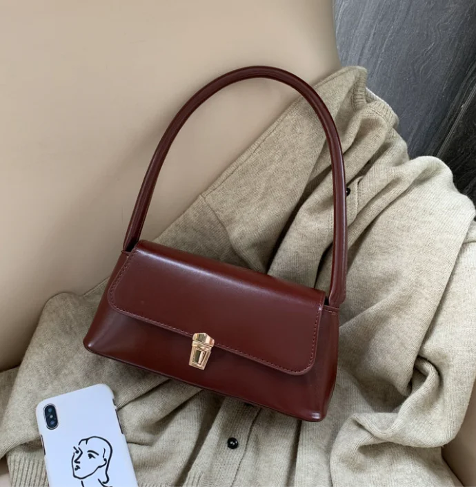 Französische Kleine Trendige Umhängetaschen für Damen 2025 Neuer Stil Modische Handtaschen Vielseitige und Stilvolle Umhängetasche Komplett – Detail 17