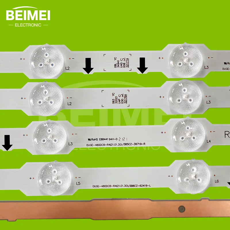 led tv backlight tester 2014SVS-UHD-48-3228-R05/L08  DUGE-480DCA-R4/DCB-R3 LED Samsung UA48HU5908J UA48HU5920J 6+6pair/set