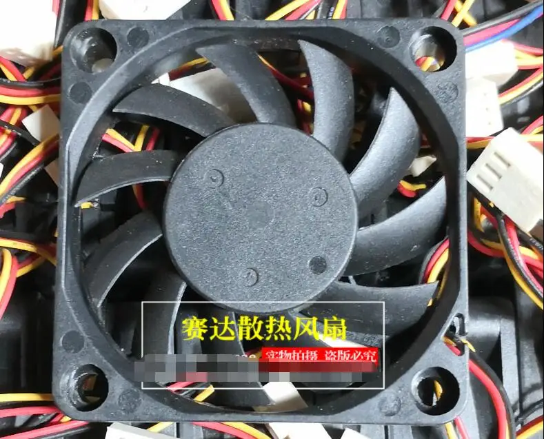 T&T 6010M12C DC 12V 0.20A 60x60x10mm 3-Wire Server مروحة تبريد