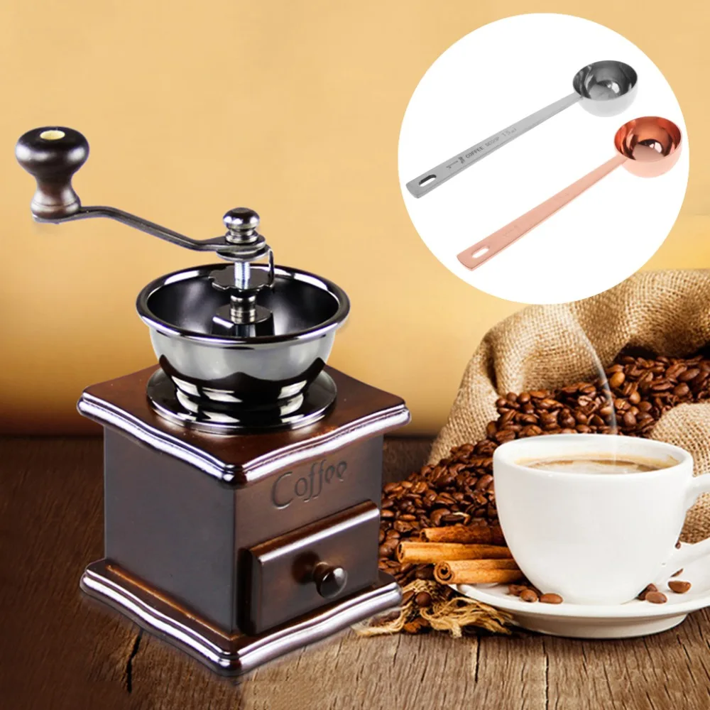 Stainless Steel Measuring Spoon Coffee Scoop 15ml Flavouring Tablespoon Kitchen Accessories for Scooping Coffee Tea Powders