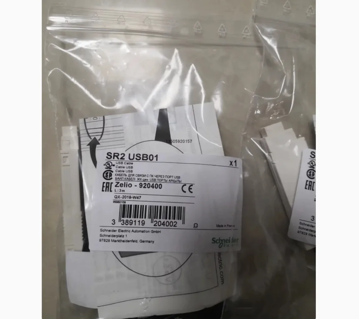 Cabo Programável USB Zelio SR2USB01 para PLC Schneider SR2 USB01