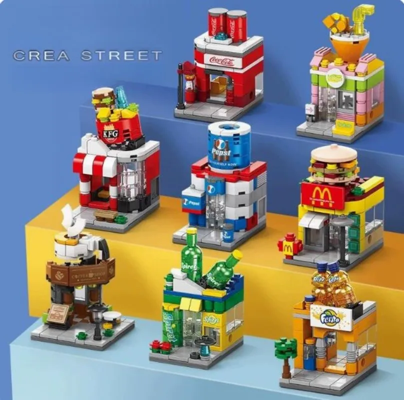 

Building Blocks Versatile Street View Compatible with City Building Models Toys Building Blocks Kid Birthday Gift Lego Friends