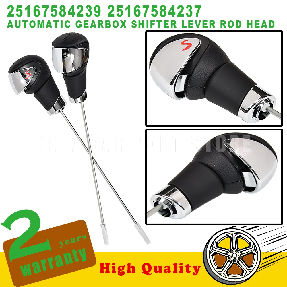 For BMW MINI R55 R56 R57 R58 R59 R60 R61 Car Accessories New Automatic Gearbox Shifter Lever Rod Head Gear Shift Knob
