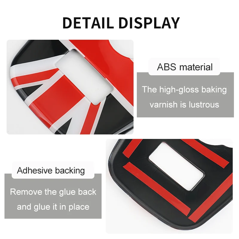 Union Jack Car Cigarette Lgnition Lighter Panel Cover Shell For Mini Cooper F55 F56 Car Console USB AUX Frame Accessories view 5