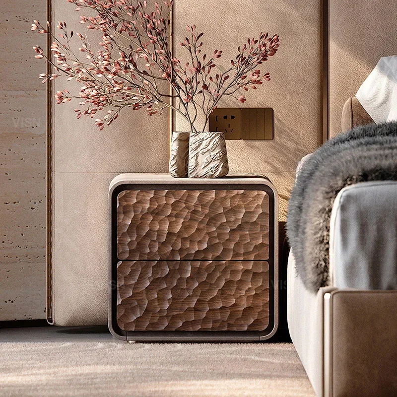 Luxury Vintage Bedside Table Display Modern Designer Storage Night Stand Unique Trendy Comodino Bedroom Furniture