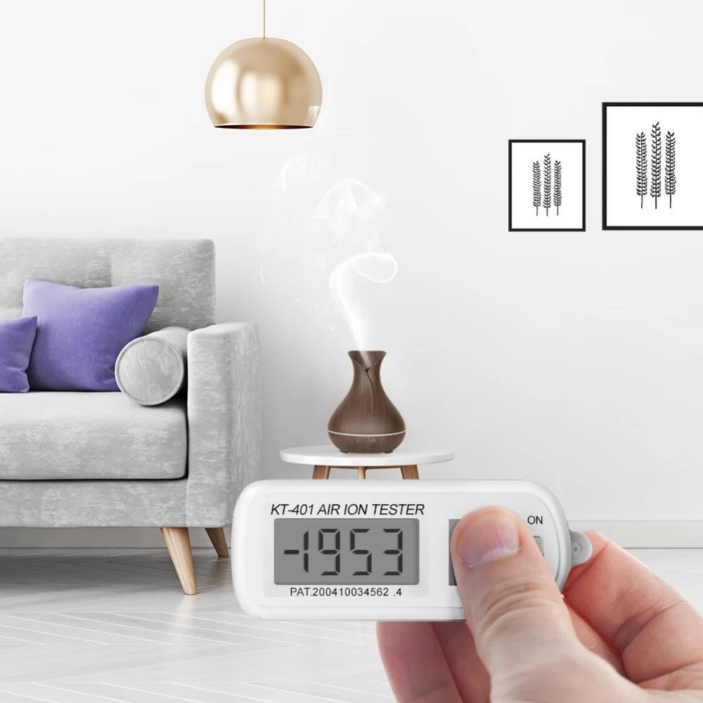KT-401 Mini Portable Air Negative Ion Tester(test +/- Ions) Air Ion Counter Air Ion Concentration Tester Measuring Instrument
