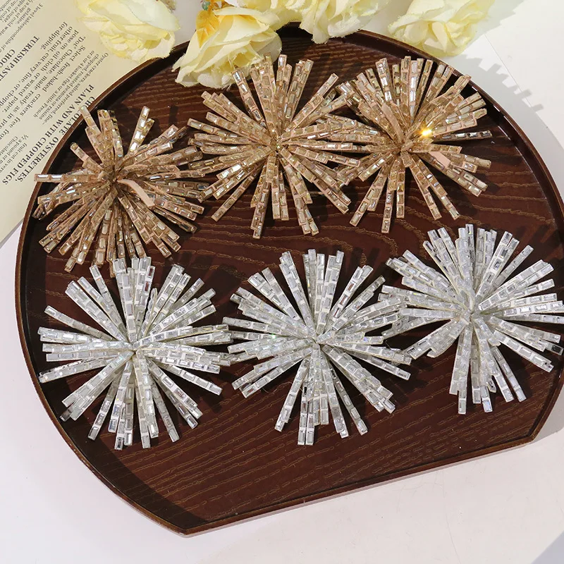 Clog Charms 1 Piece Sparkling Rhinestone Sunflower Fabric Patch Handmade Hotfix DIY Decorative Accessory for Clear Crystal Shoes