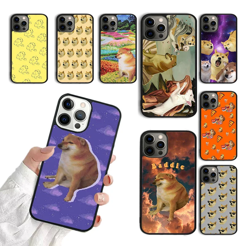 Doge Dog Cheems meme Phone Case For iPhone 15 16 SE2020 11 12 13 14 Pro Max Mini Cover For iPhone Max 6 7 8 Plus coque Fundas