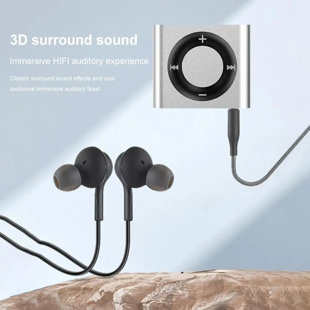 Mini MP3 Music Player Student Walkman  Audio Player Built-in Speaker Headphones Tf Card Portable Digital Sport Music Player