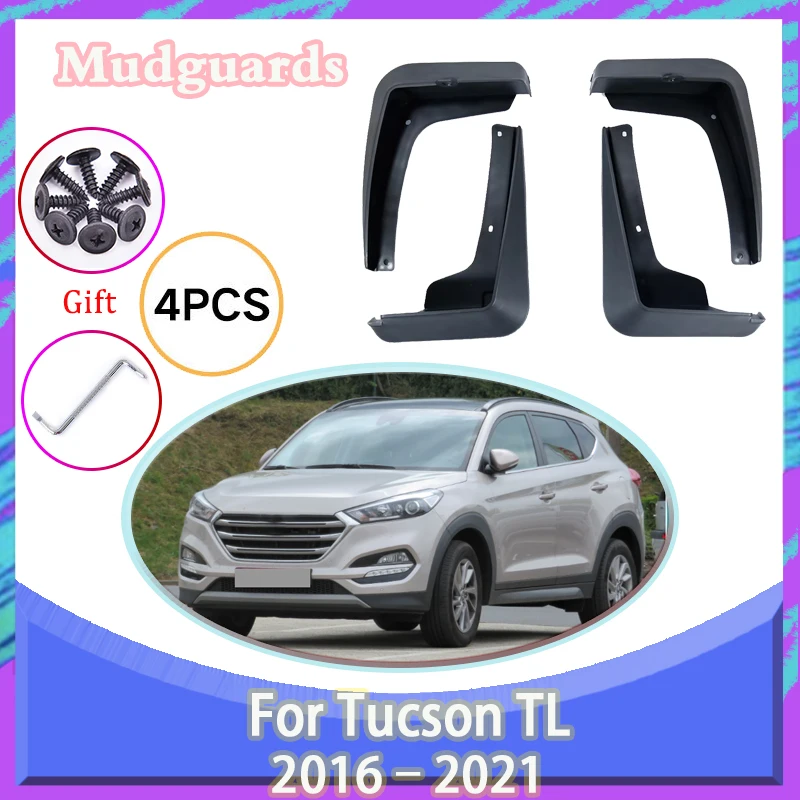 

Mud Flaps Auto Mudflap MudFlaps For Hyundai Tucson TL MK3 2016-2021 Mudguards Wheel Guard Splash Guards Antifreeze Rear Fender