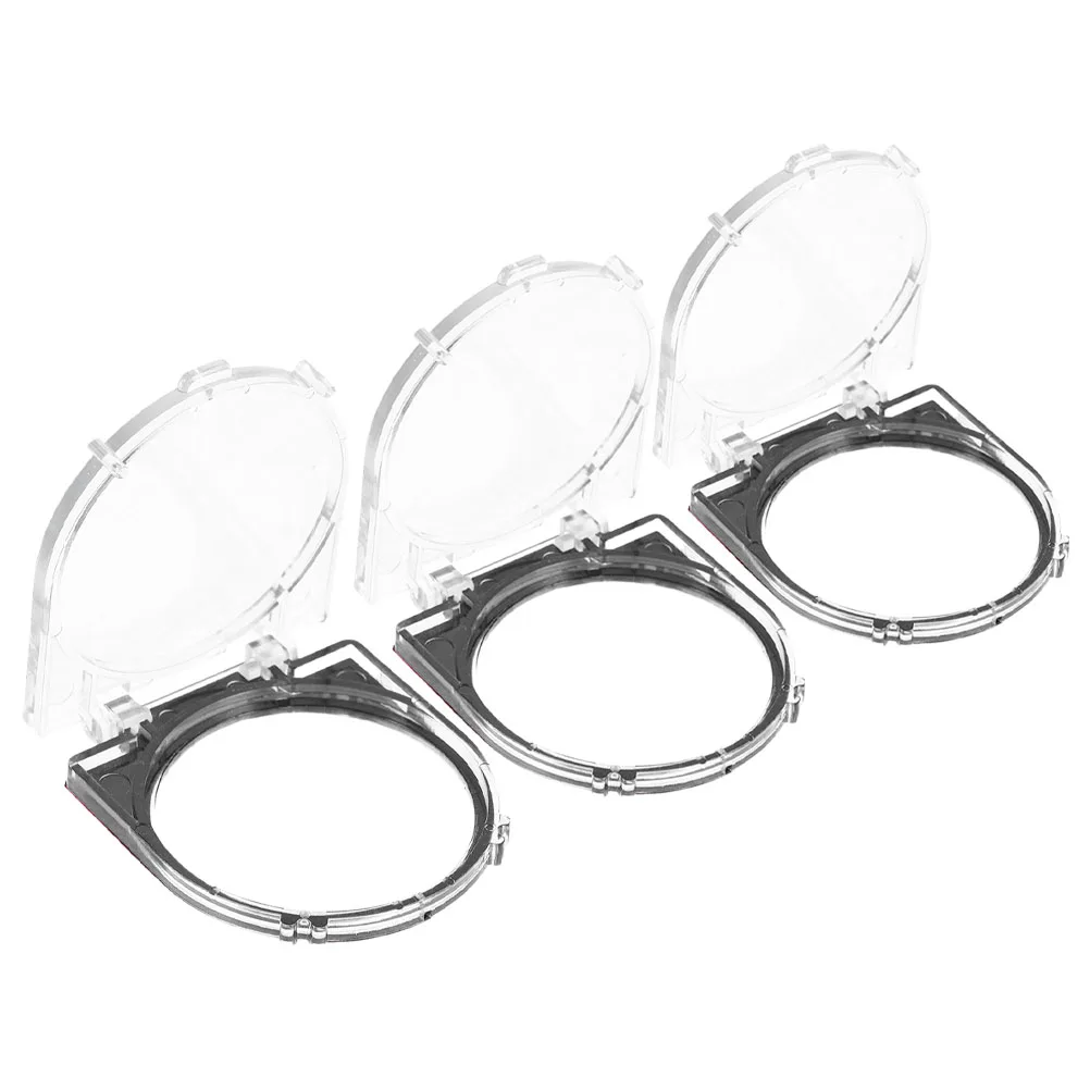 

3Pcs Power Button Switch Cover Adhesive Cap Protector Safety Guard for Home Office Equipment Plastic Push Button Cover