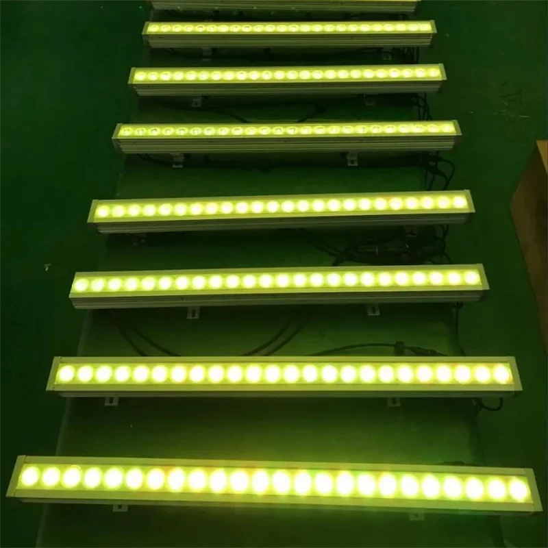 

Effect 24pcs Led Wall Wash Light Disco Show Light High Quality Club DMX 512 Club Disco Dj Bar Stage Lighting RGBW IP65 AC180-256