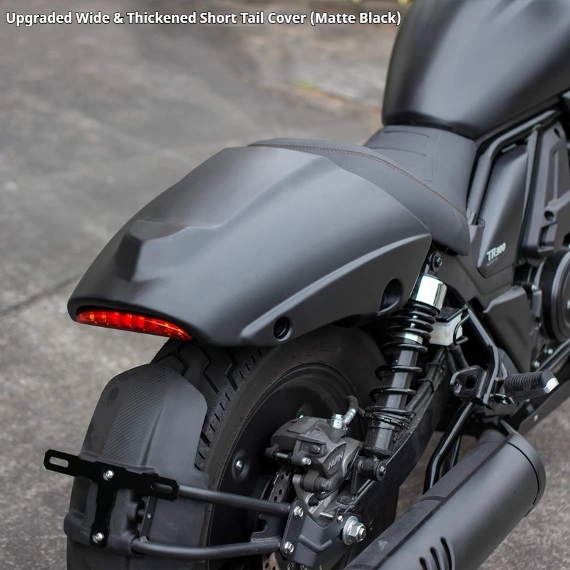 For Haojue TR300 PLUS Backrest Seat Windshield Fairing Kit Blacked Out No-Drill Accesorios Moto