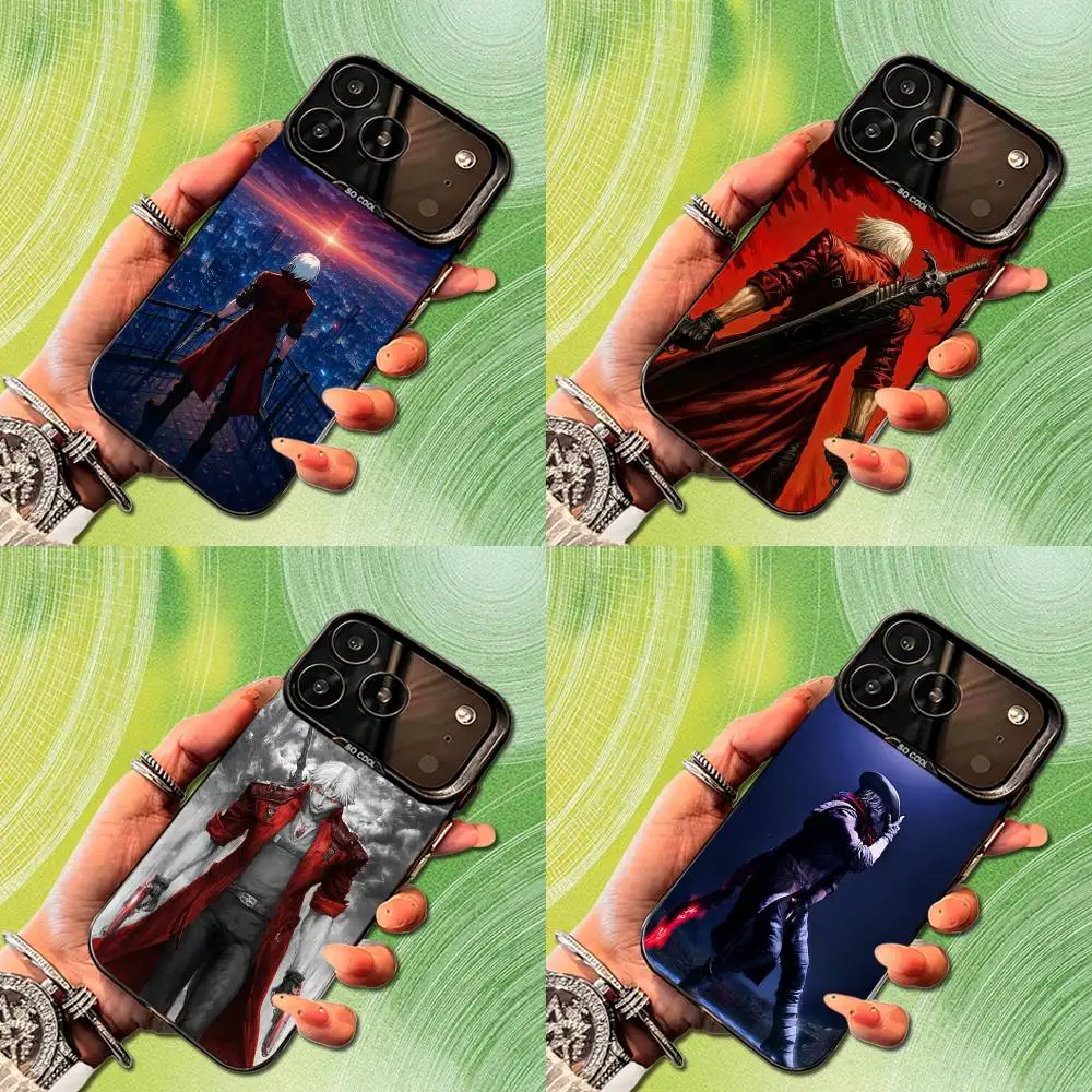 

D-Devil M-May C-CRY D-Dante Phone Case For iPhone 14,17,13,12,11,16,15,Mini,Pro,SE,XS,MAX,Black Matte Silicone Cover