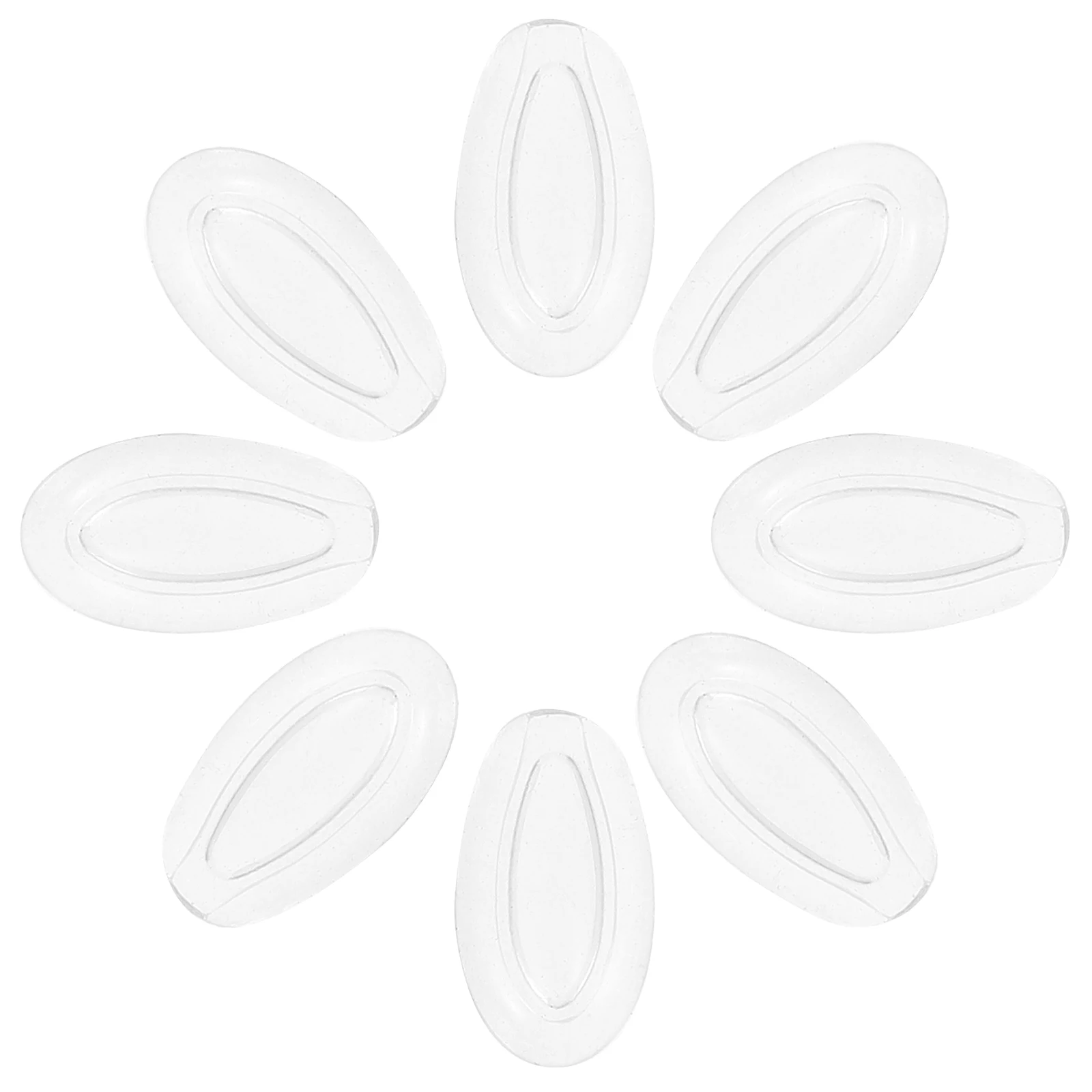 

10 Pairs Nose Pad for Eyeglasses Non Slip Silica Gel Cushions Glasses Treasure Pad Replacement Nose Piece Comfortable Practical
