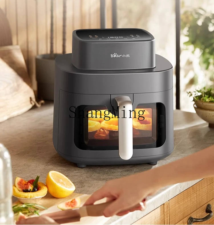 ZYY Бытовая электрическая духовка 6л Визуальная многофункциональная кухонная машина Кухонная машина Воздушная электрическая фритюрница