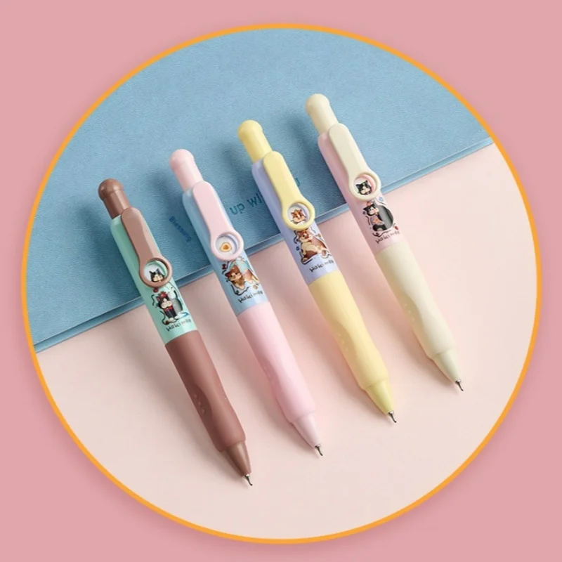 

Pack of 4, Random Colors, Jump Jump Pocket Pen Hachimi Mambo, Press-Type Gel Pen, Face-Changing Fun Pen, Quick-Drying Writing Pen, Perfect for Valentine's Day, Christmas, Gifts, Also Suitable for Halloween, Thanksgiving, or Christmas Gifts, Can Also Be Us